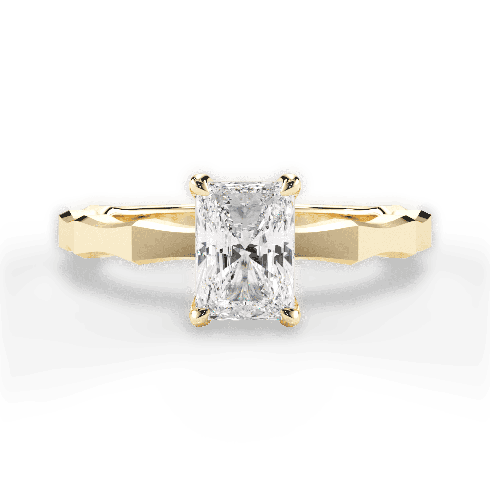 14kt Yellow Gold/18kt Yellow Gold/radiant/top