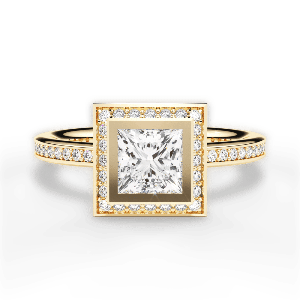 14kt Yellow Gold/18kt Yellow Gold/princess/top