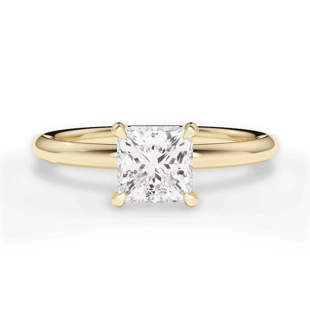 14kt Yellow Gold/18kt Yellow Gold/princess/top
