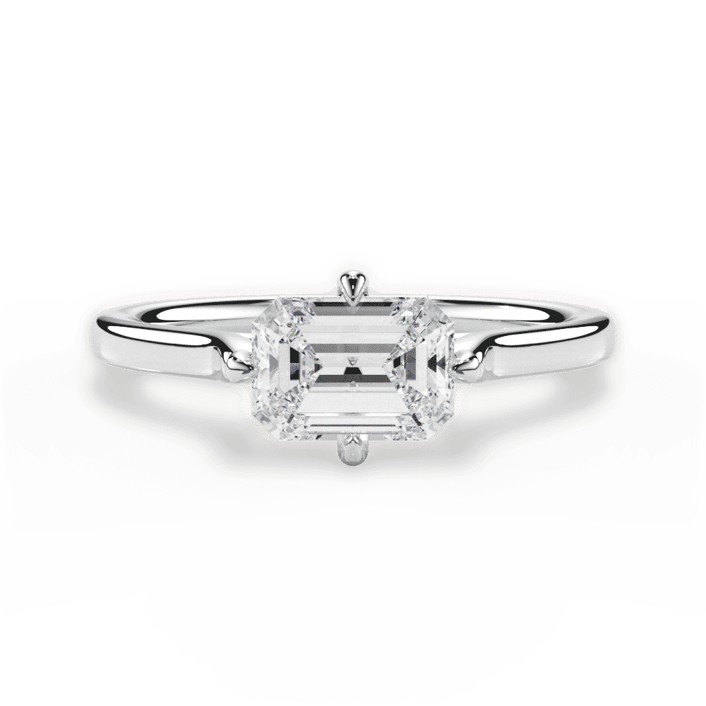 14kt White Gold/18kt White Gold/Platinum/emerald/top