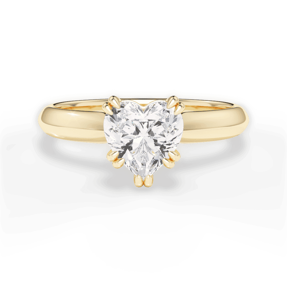 14kt Yellow Gold/18kt Yellow Gold/heart/top