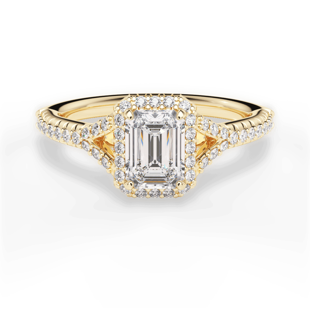 14kt Yellow Gold/18kt Yellow Gold/emerald/top