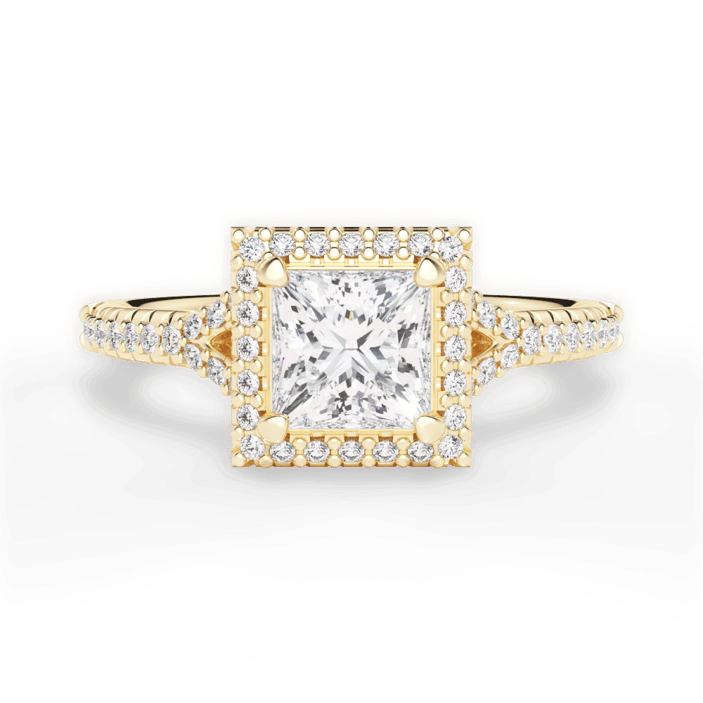 14kt Yellow Gold/18kt Yellow Gold/princess/top