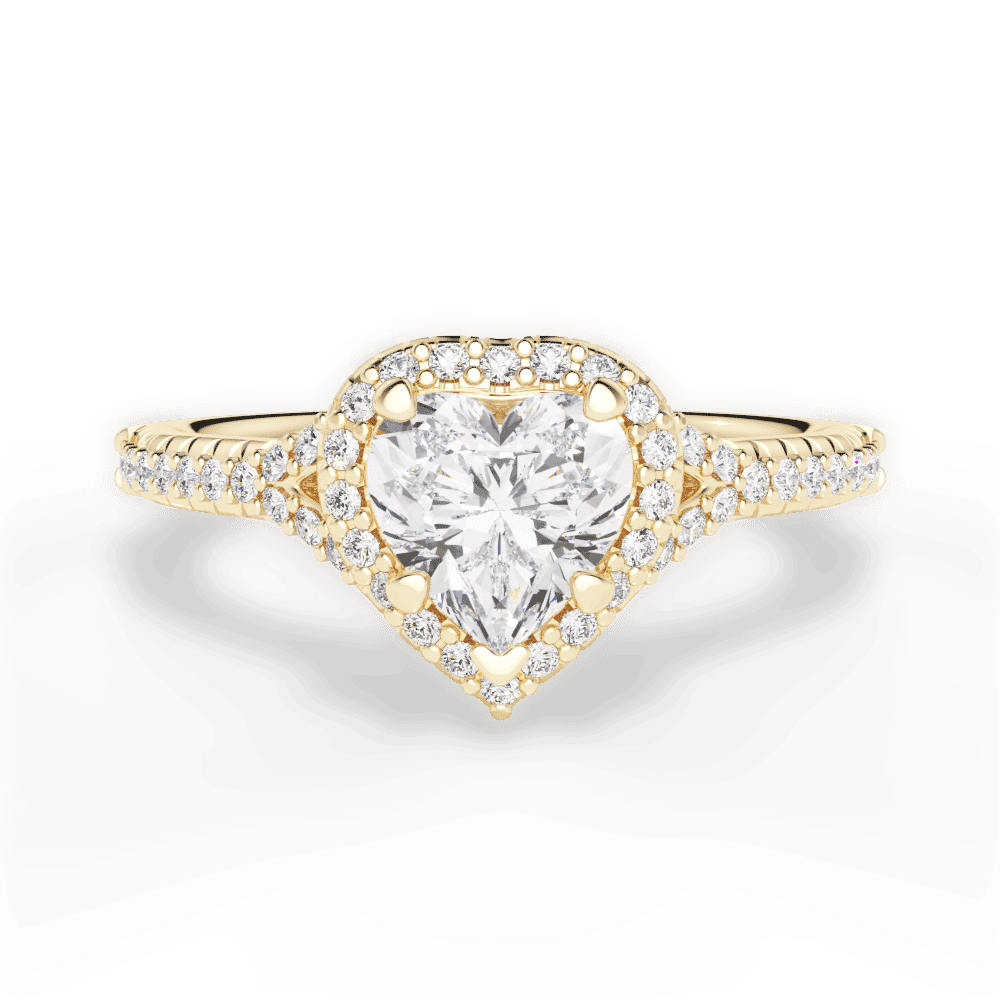 14kt Yellow Gold/18kt Yellow Gold/heart/top