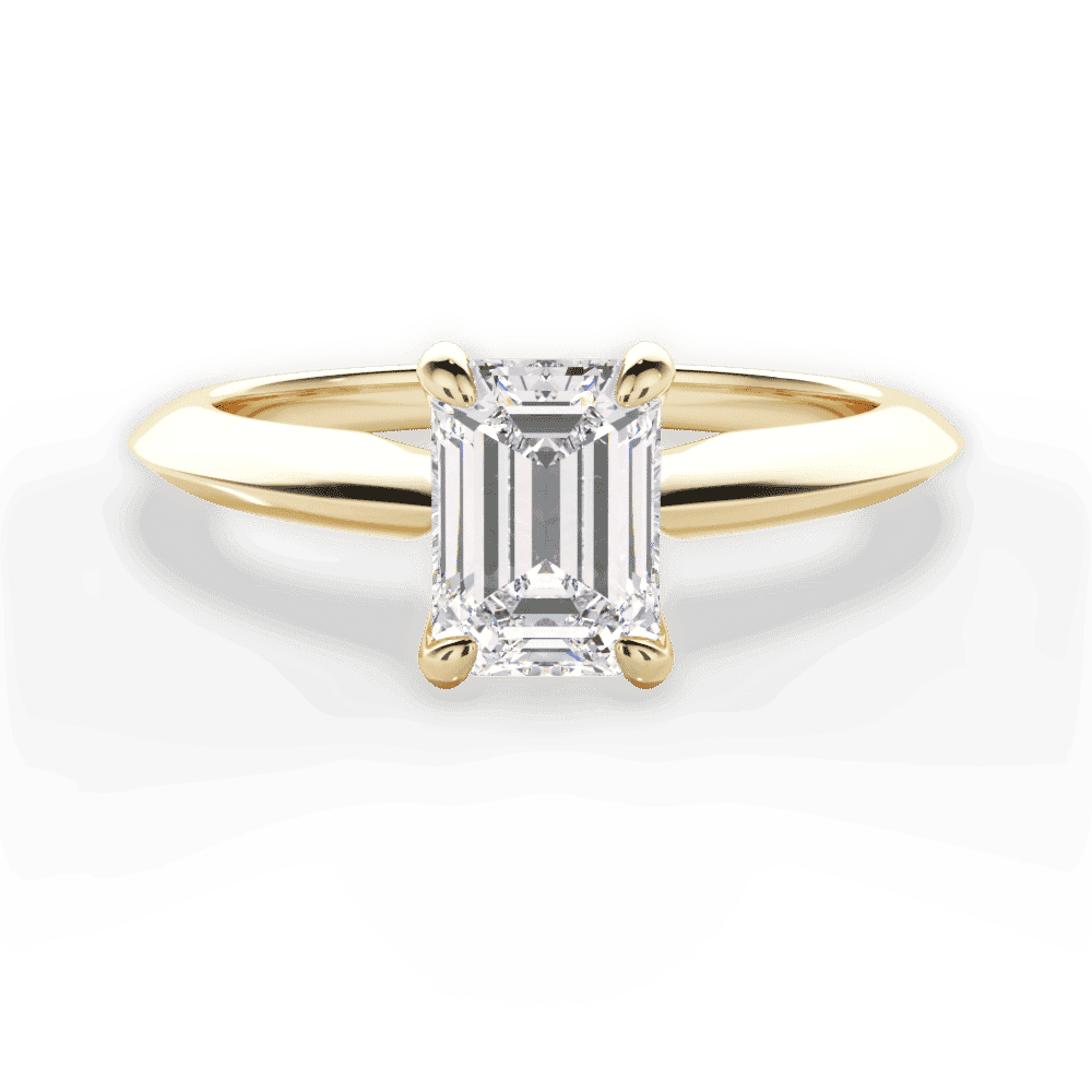 14kt Yellow Gold/18kt Yellow Gold/emerald/top