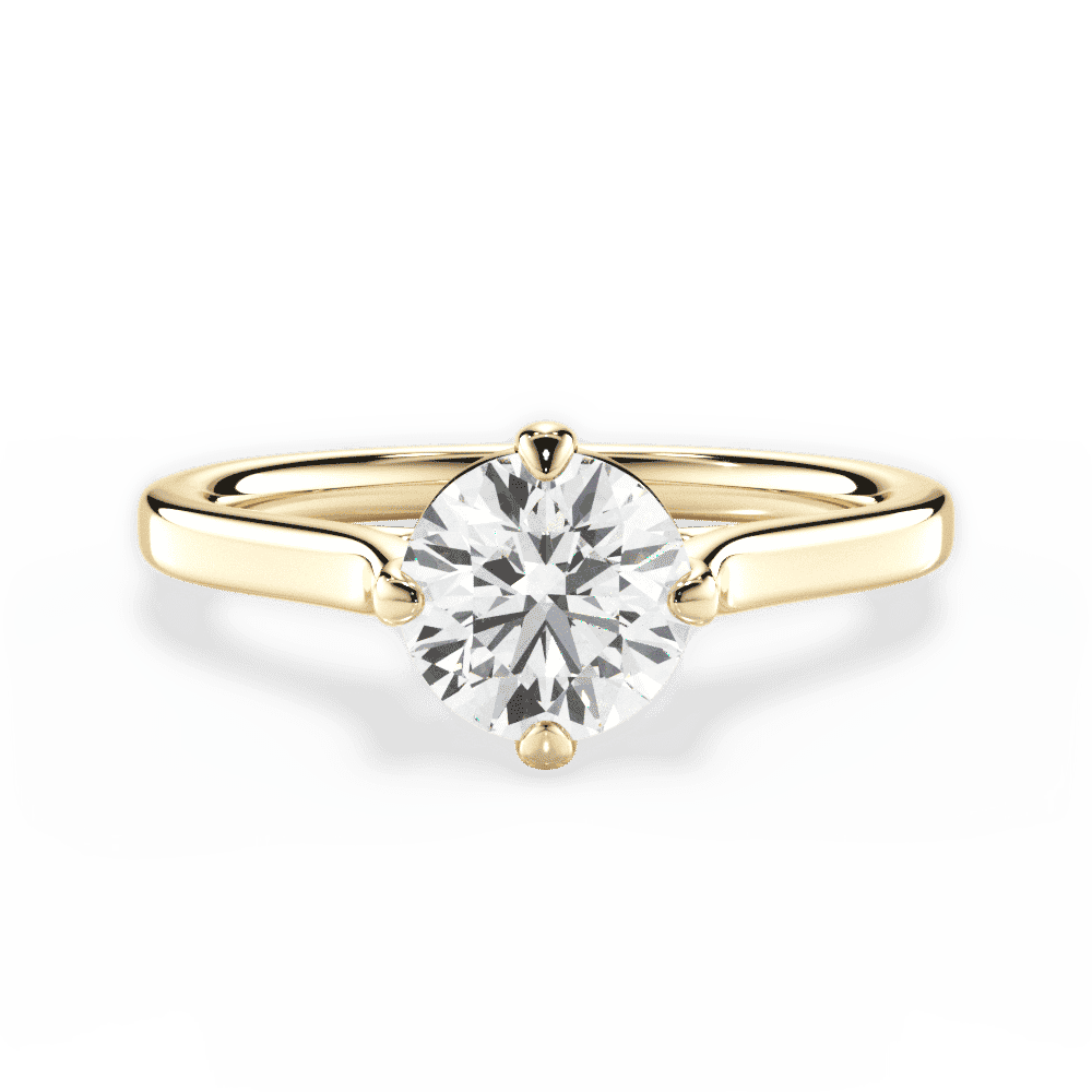 14kt Yellow Gold/18kt Yellow Gold/round/top