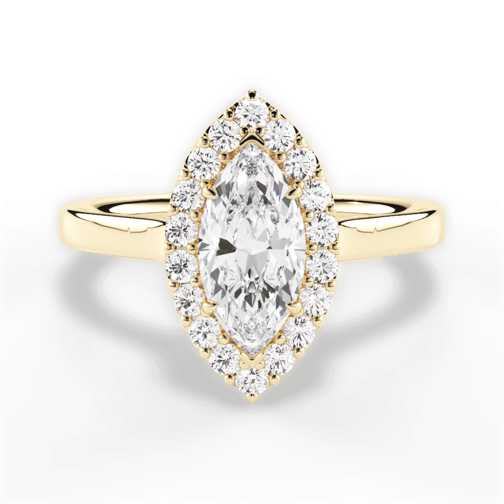 14kt Yellow Gold/18kt Yellow Gold/marquise/top