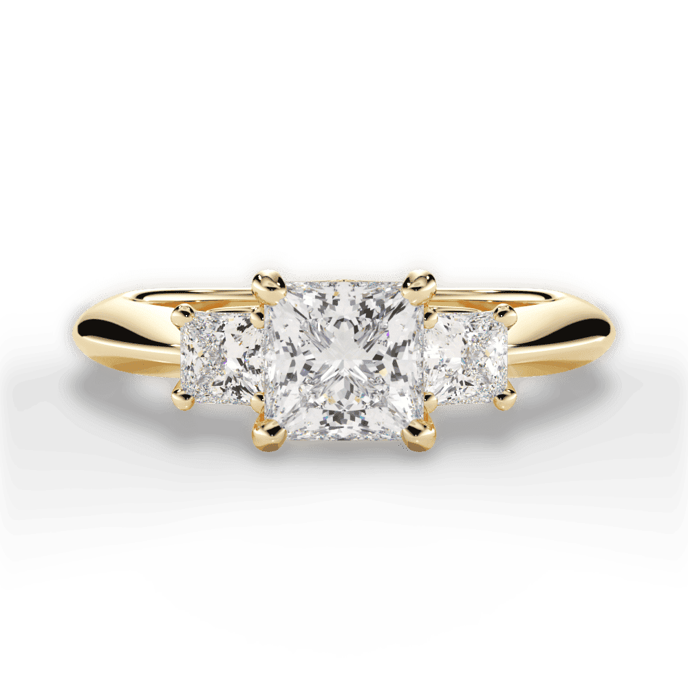 14kt Yellow Gold/18kt Yellow Gold/princess/top