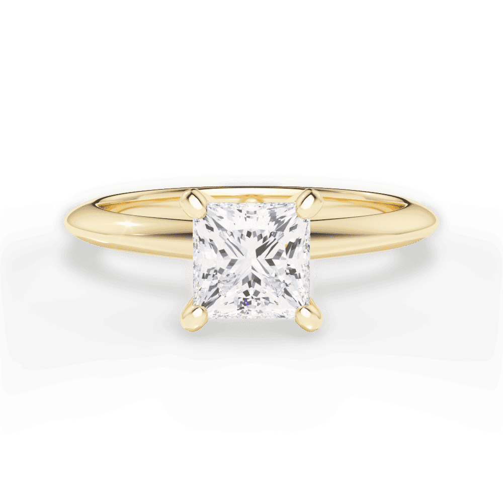 14kt Yellow Gold/18kt Yellow Gold/princess/top