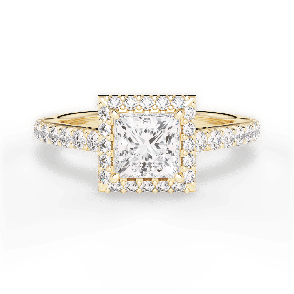 14kt Yellow Gold/18kt Yellow Gold/princess/top