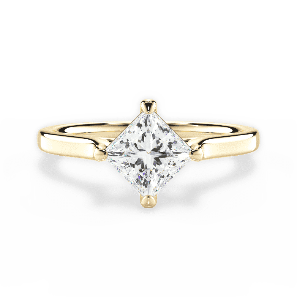 14kt Yellow Gold/18kt Yellow Gold/princess/top