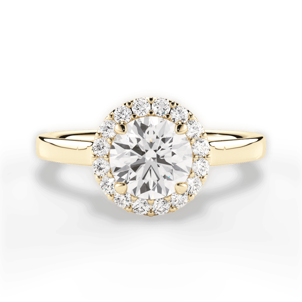 14kt Yellow Gold/18kt Yellow Gold/round/top