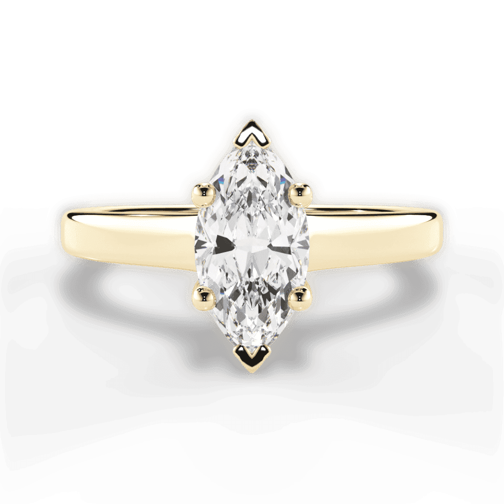 14kt Yellow Gold/18kt Yellow Gold/marquise/top