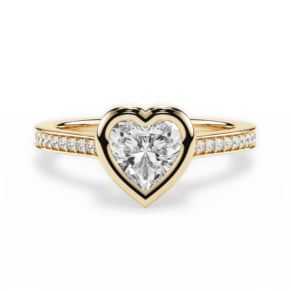 14kt Yellow Gold/18kt Yellow Gold/heart/top