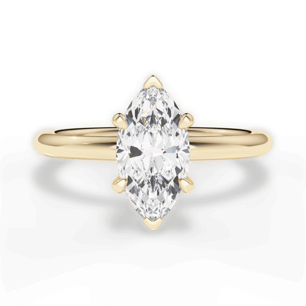 14kt Yellow Gold/18kt Yellow Gold/marquise/top
