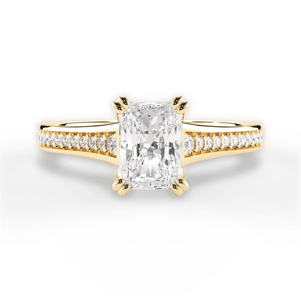 14kt Yellow Gold/18kt Yellow Gold/radiant/top