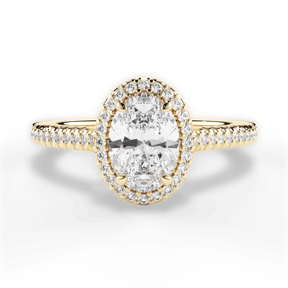 14kt Yellow Gold/18kt Yellow Gold/oval/top