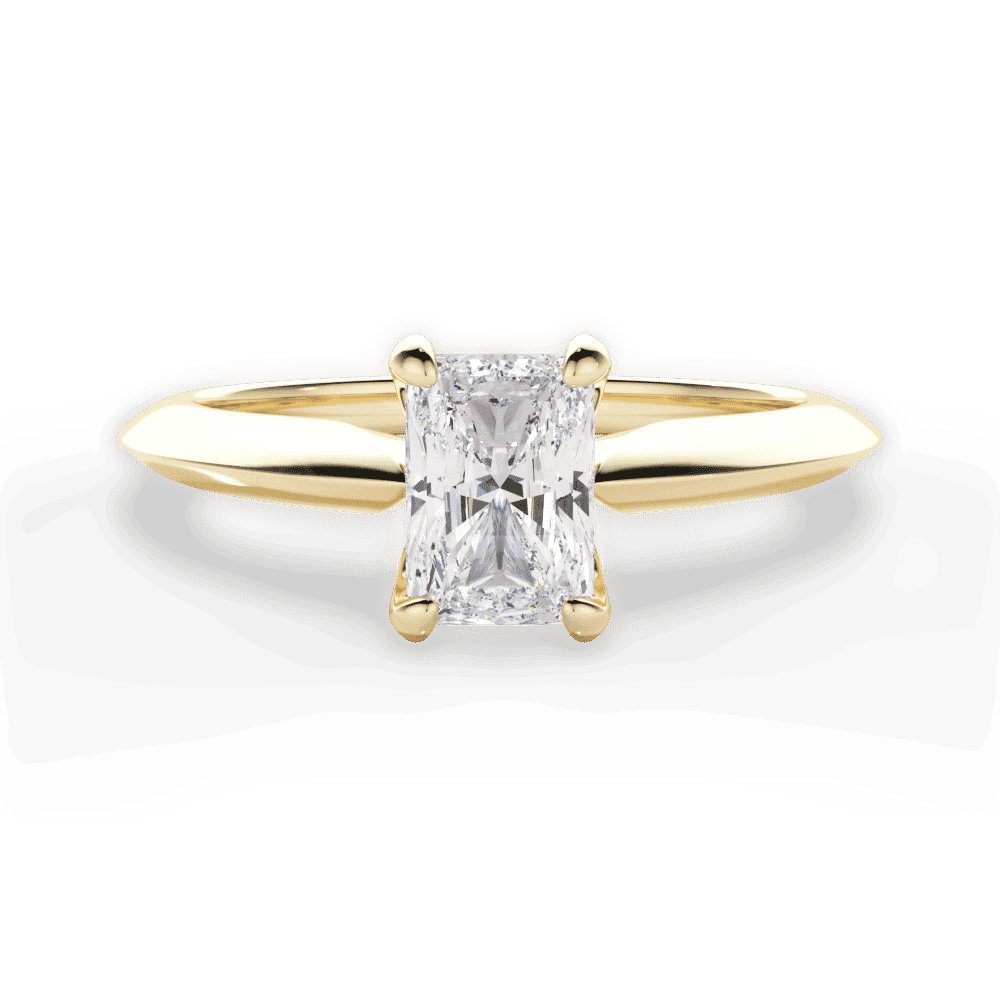 14kt Yellow Gold/18kt Yellow Gold/radiant/top