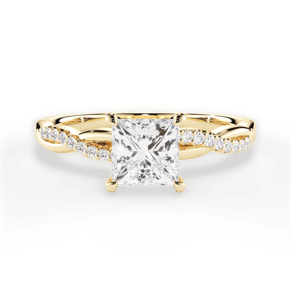 14kt Yellow Gold/18kt Yellow Gold/princess/top