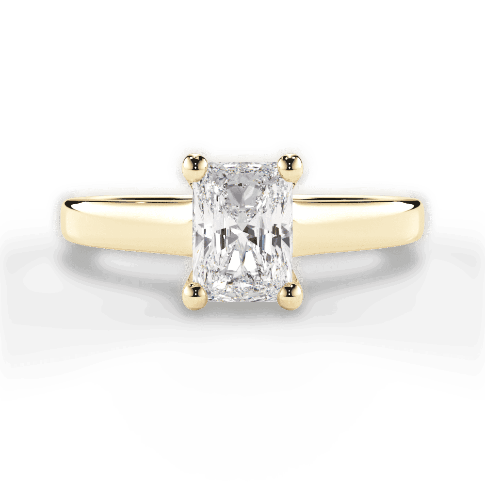 14kt Yellow Gold/18kt Yellow Gold/radiant/top