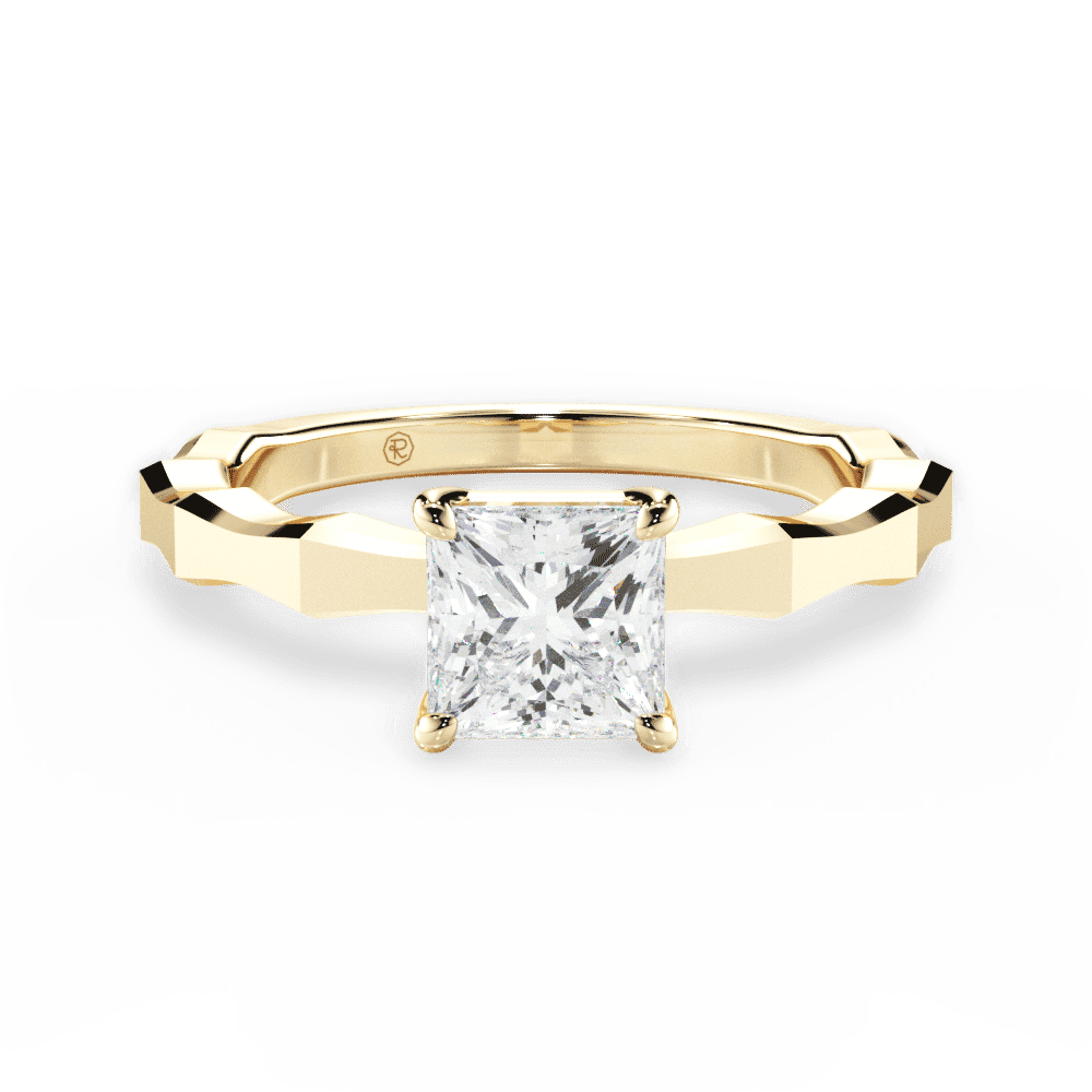 14kt Yellow Gold/18kt Yellow Gold/princess/top