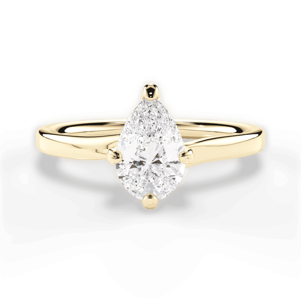 14kt Yellow Gold/18kt Yellow Gold/pear/top