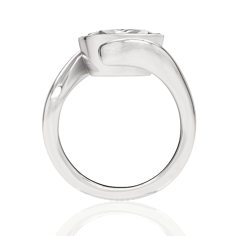 14kt white gold/18kt white gold/platinum/marquise/side