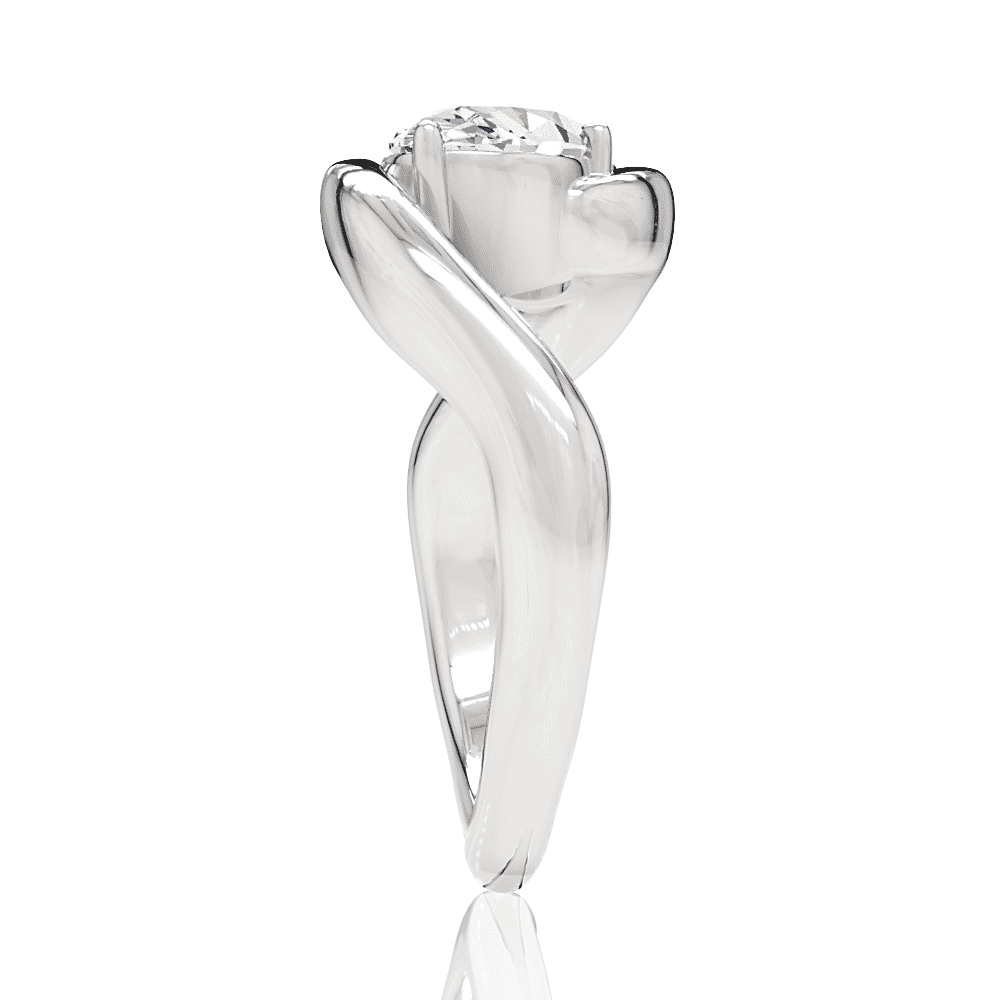 14kt white gold/18kt white gold/platinum/oval/perspective
