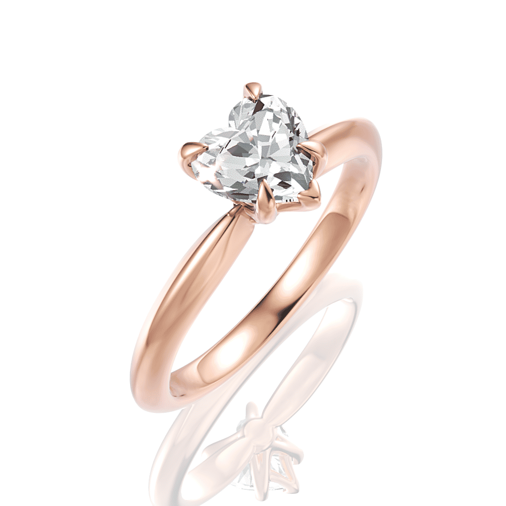 18kt rose gold/heart/perspective