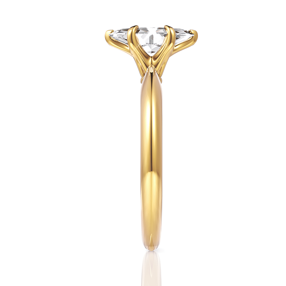 14kt yellow gold/18kt yellow gold/marquise/side