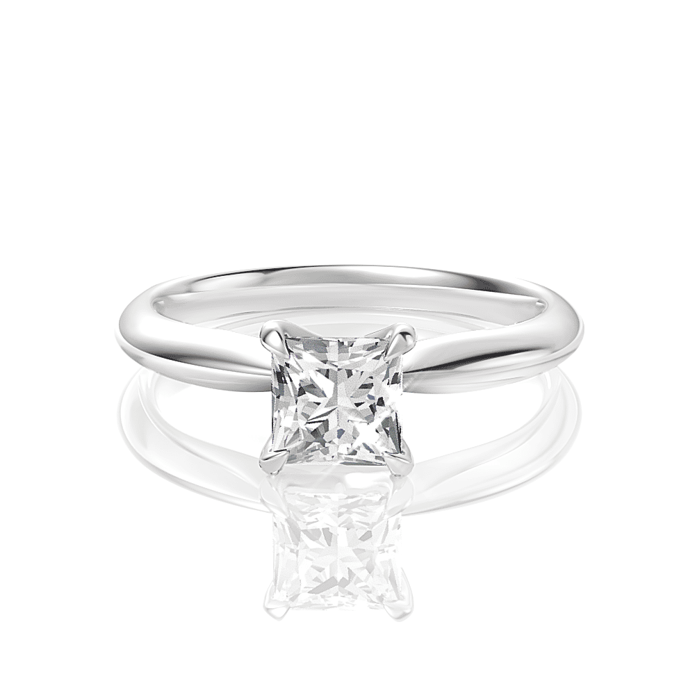 14kt white gold/18kt white gold/platinum/princess/top