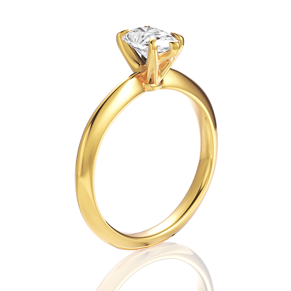 14kt yellow gold/18kt yellow gold/pear/front