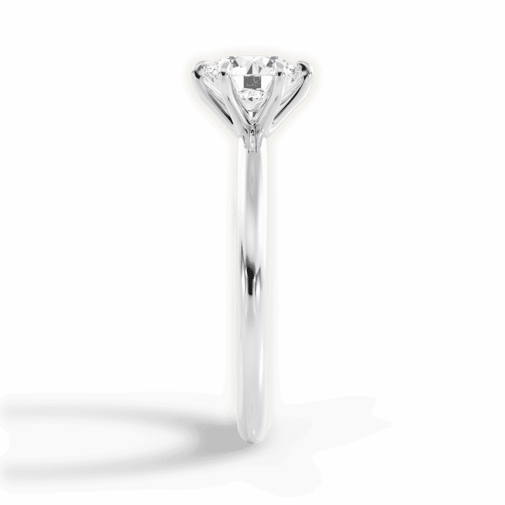 14kt white gold/18kt white gold/platinum/round/side