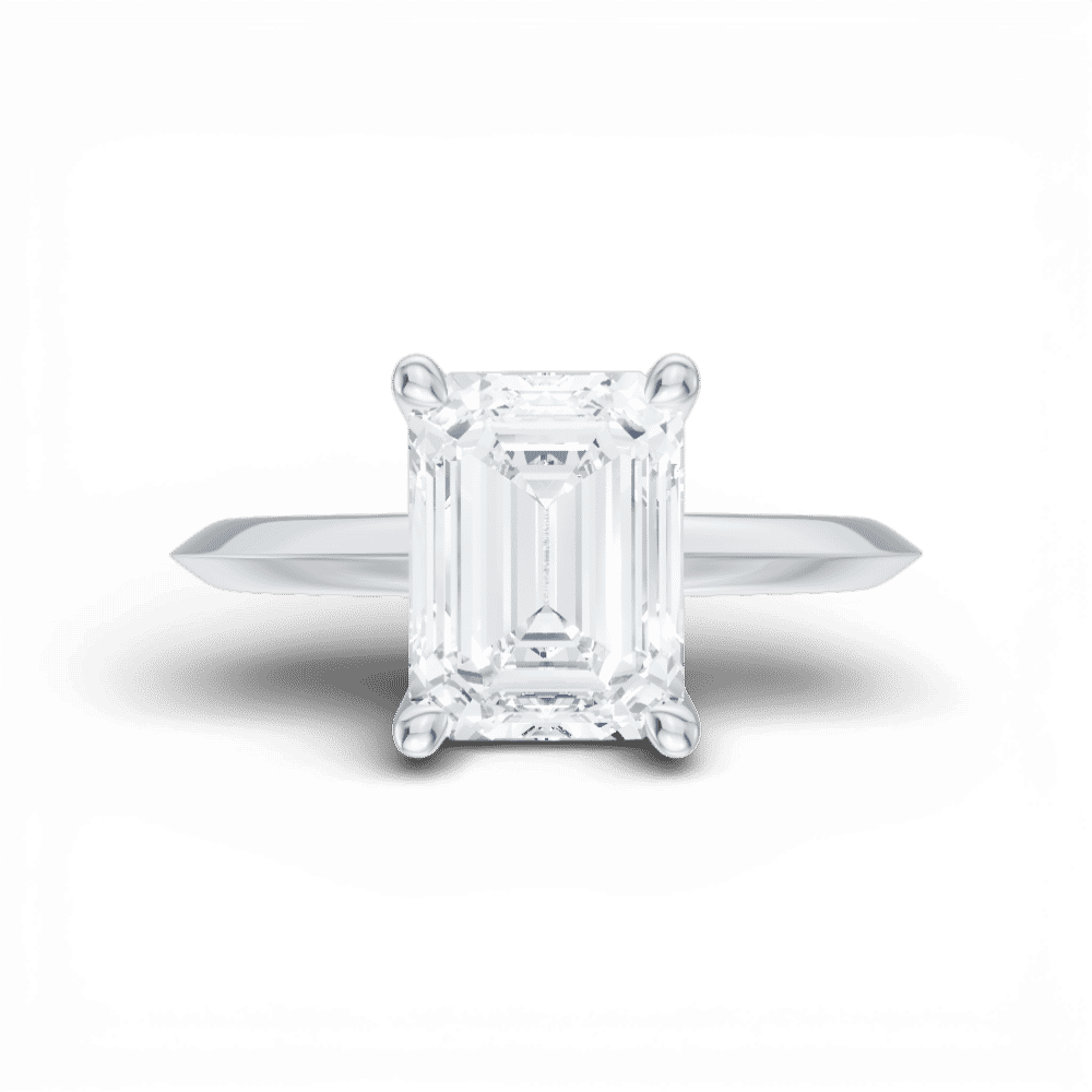 14kt white gold/18kt white gold/platinum/emerald/model