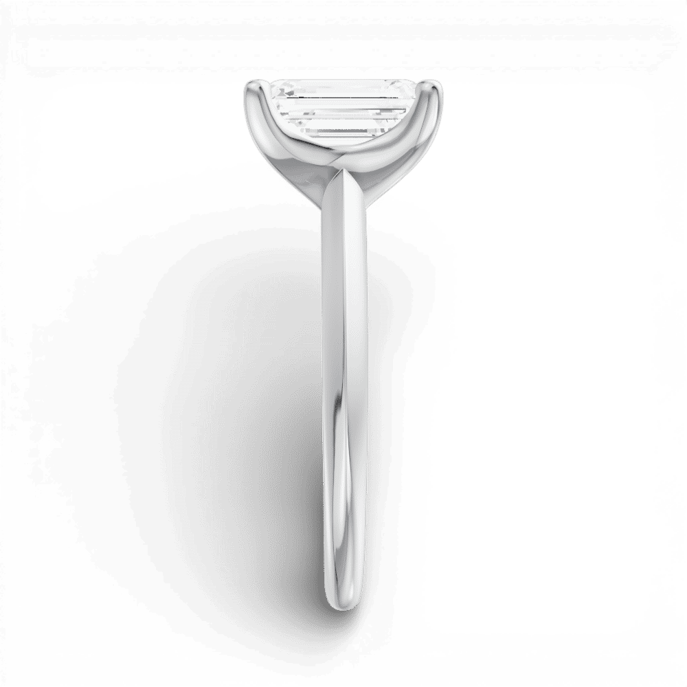 14kt white gold/18kt white gold/platinum/emerald/side