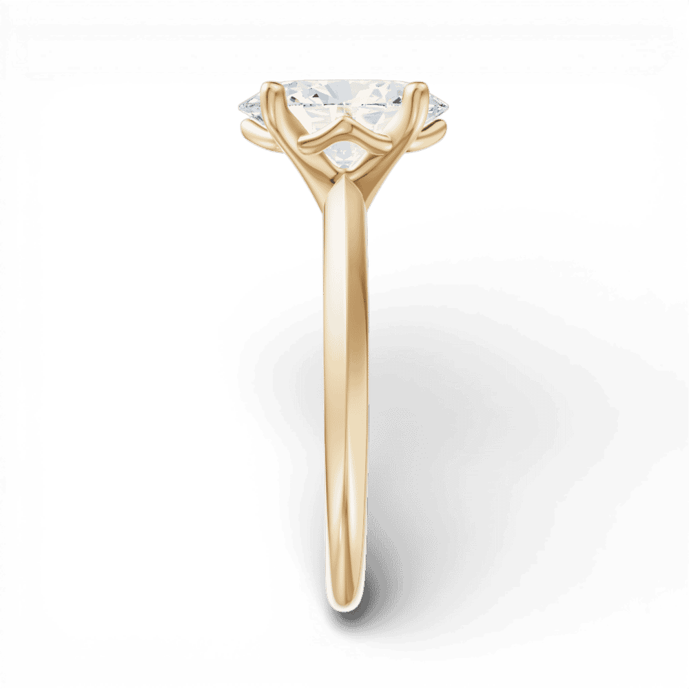 14kt yellow gold/18kt yellow gold/oval/side