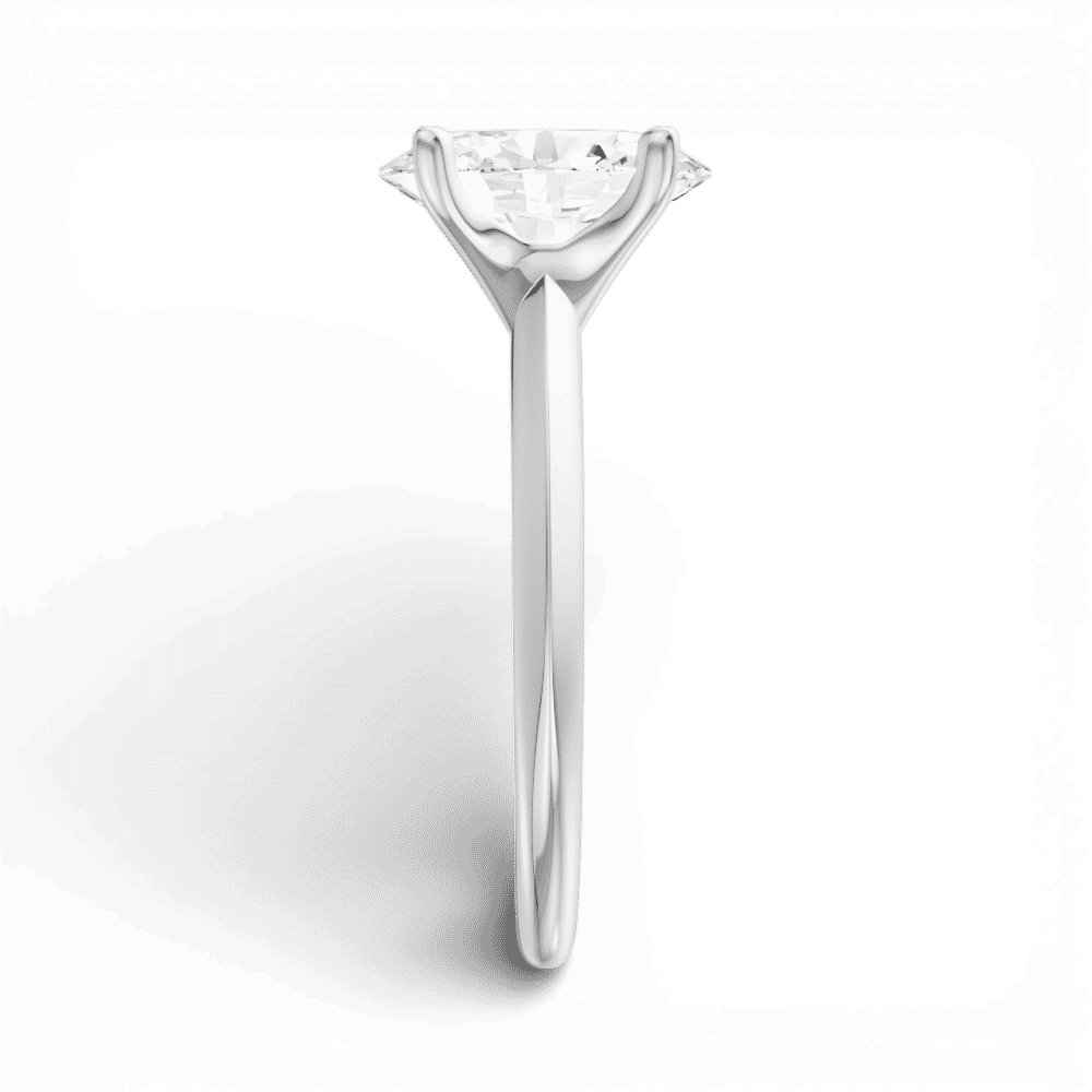 14kt white gold/18kt white gold/platinum/oval/side