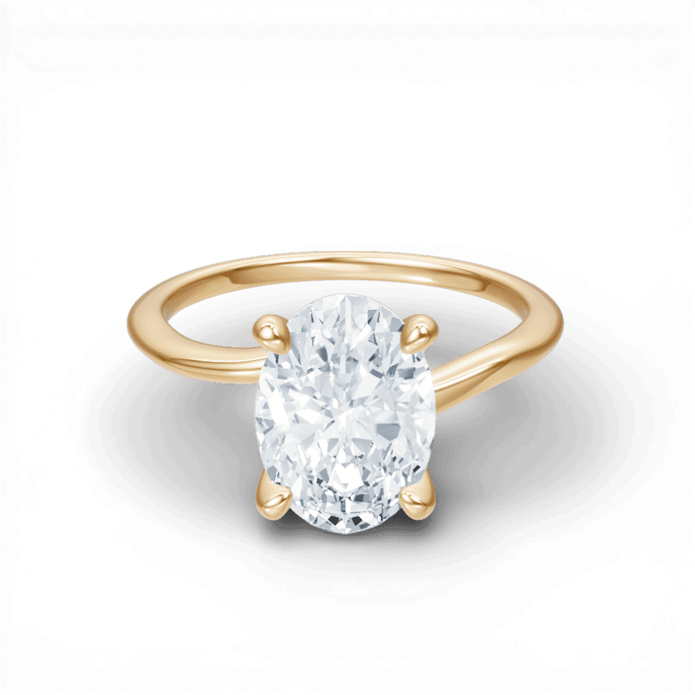 14kt yellow gold/18kt yellow gold/oval/top