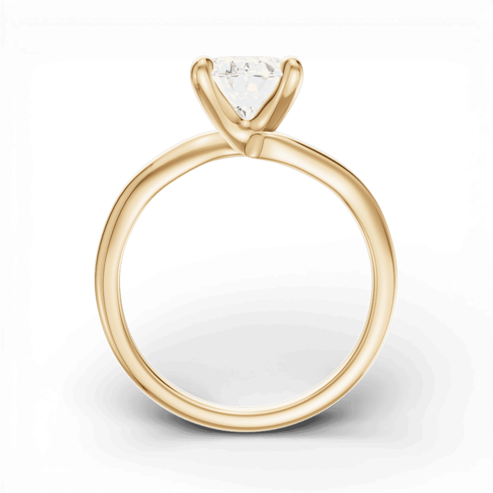14kt yellow gold/18kt yellow gold/oval/front