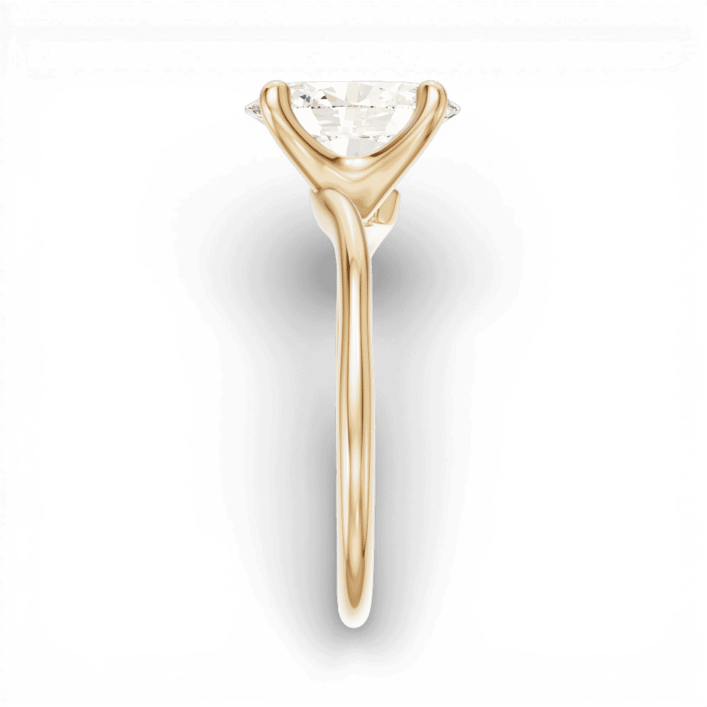 14kt yellow gold/18kt yellow gold/oval/side