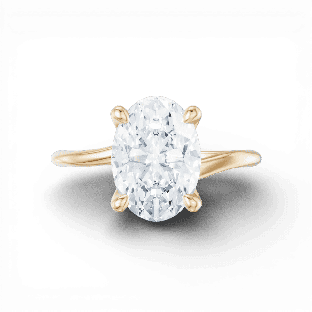 14kt yellow gold/18kt yellow gold/oval/model