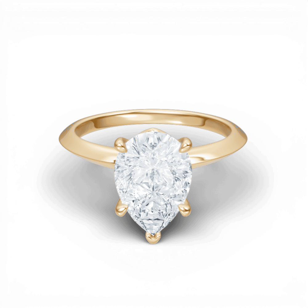 14kt yellow gold/18kt yellow gold/pear/top