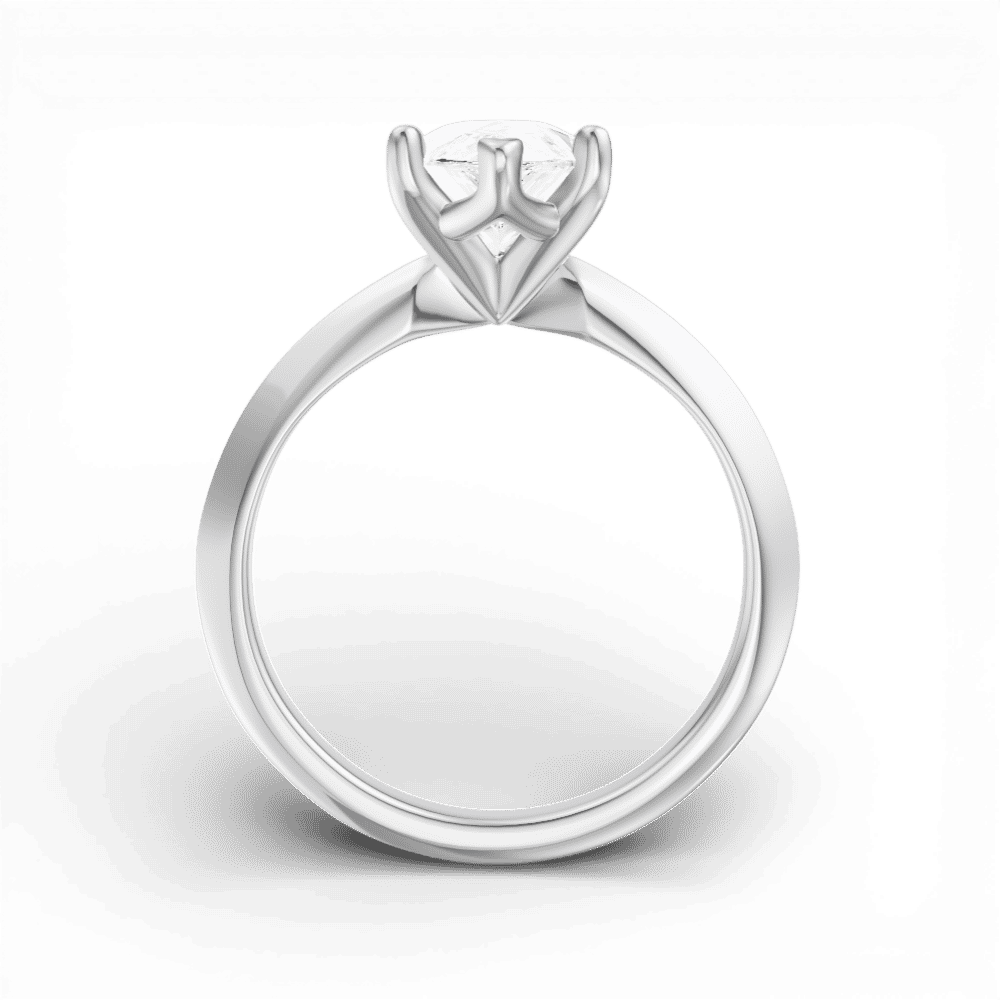 14kt white gold/18kt white gold/platinum/pear/front