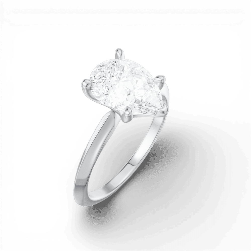 14kt white gold/18kt white gold/platinum/pear/perspective