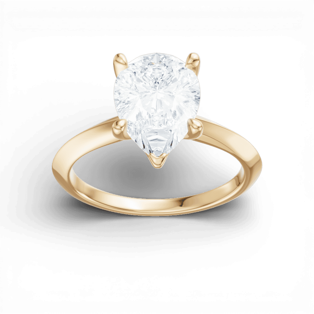 14kt yellow gold/18kt yellow gold/pear/measurements