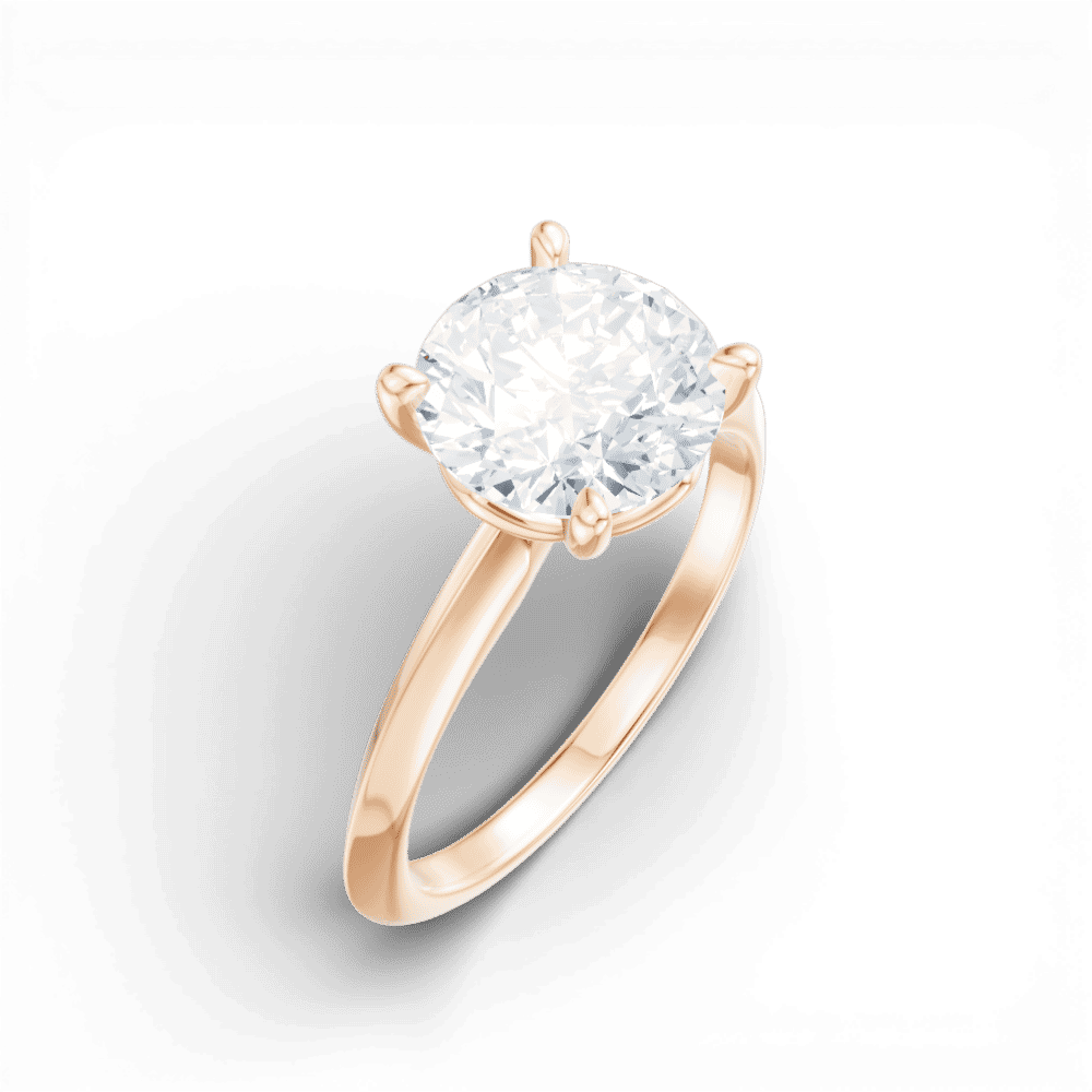 18kt rose gold/round/perspective