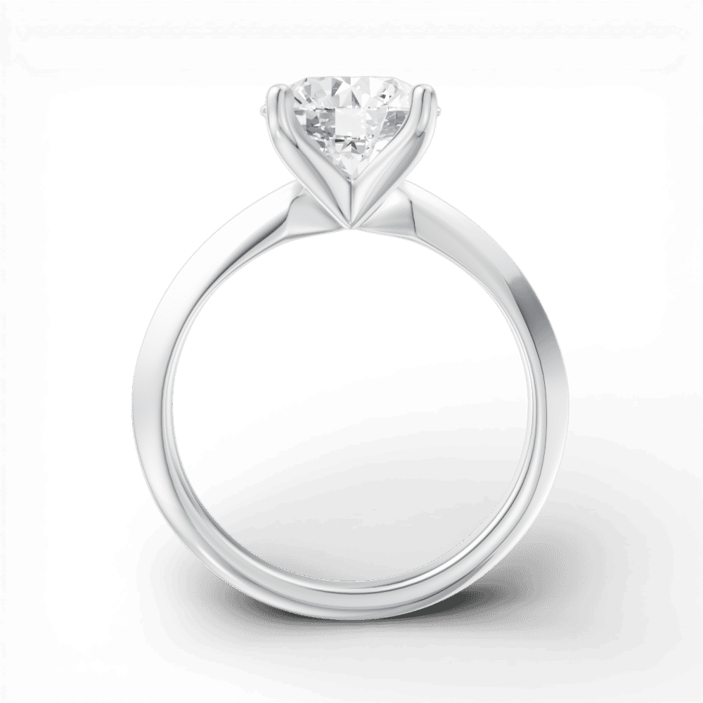 14kt white gold/18kt white gold/platinum/round/front