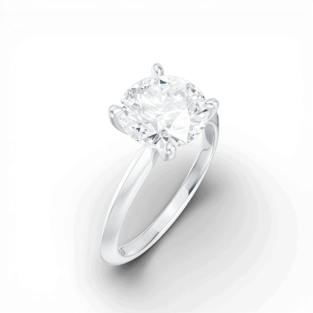 14kt white gold/18kt white gold/platinum/round/perspective