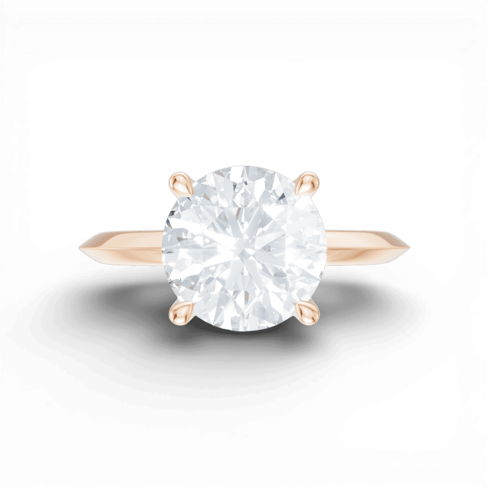 18kt rose gold/round/model