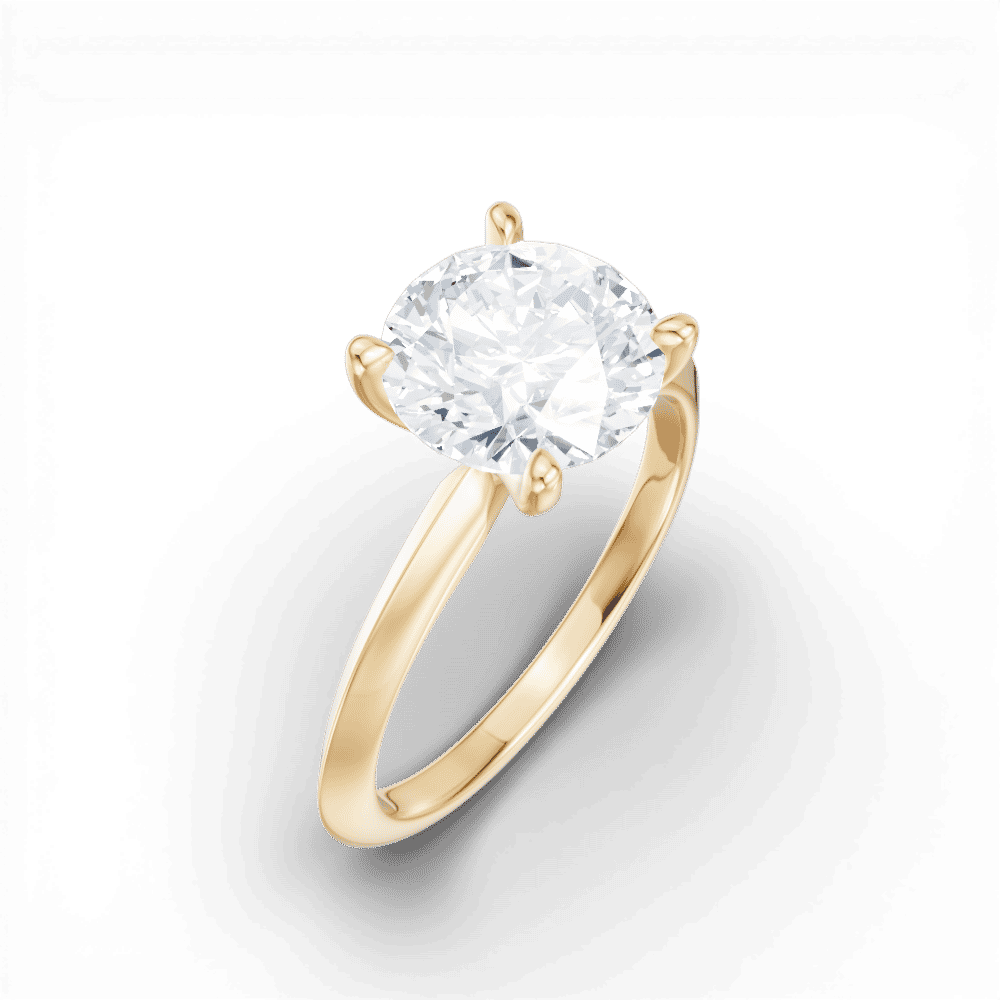 14kt yellow gold/18kt yellow gold/round/perspective